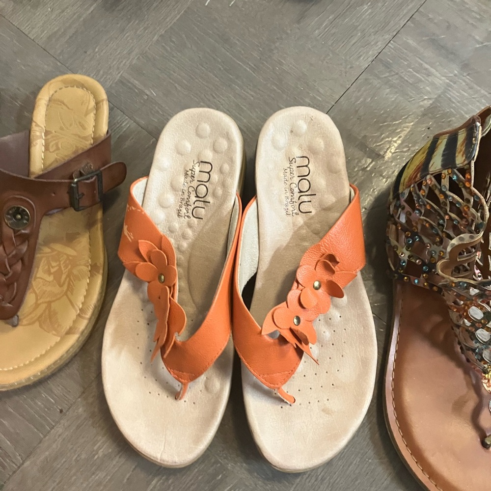Orange Malu Sandals